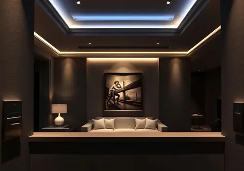 Architectural lighting and motorized shades for wellbeing