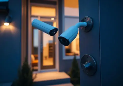 Security cameras and smart locks for home protection