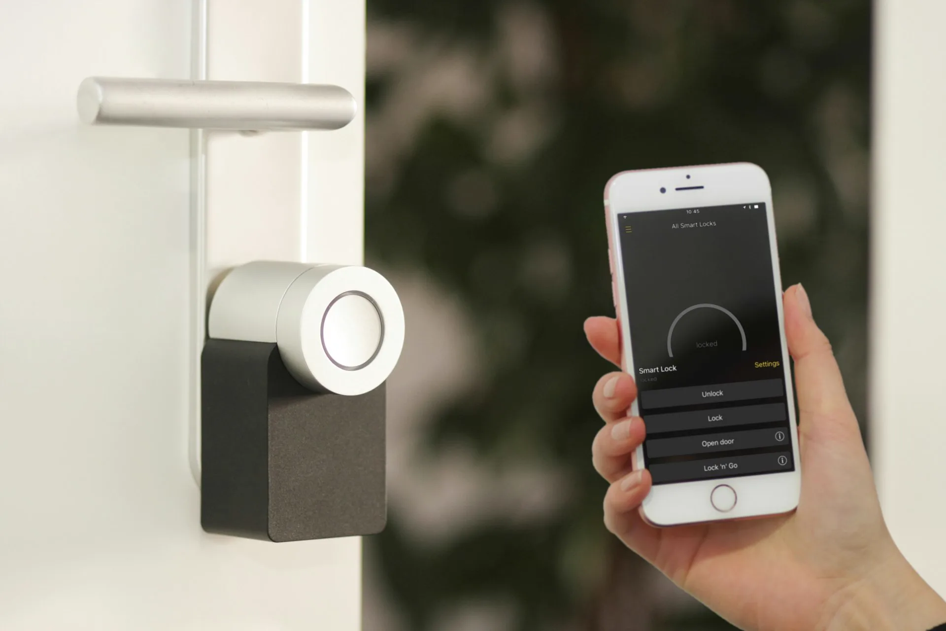 Security cameras and smart locks for home protection